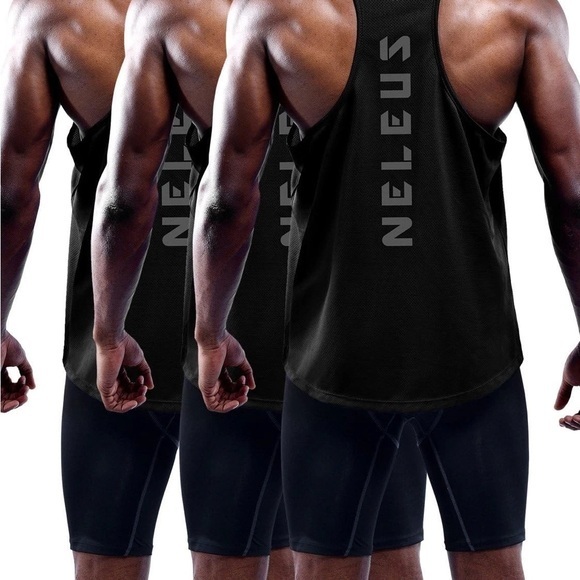 NELEUS Dry Fit Y-Back Muscle Tank Top medium